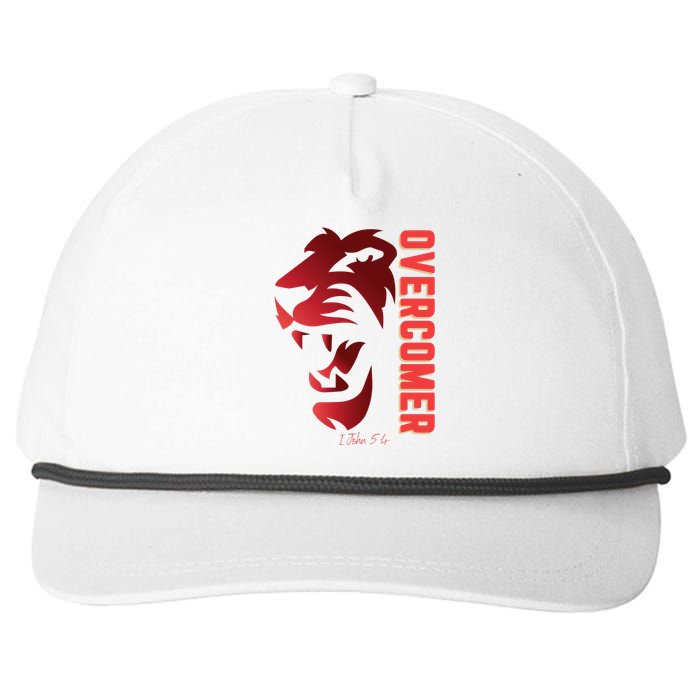 Christian Faith Overcomer Motivational Lion Of Judah Snapback Five-Panel Rope Hat