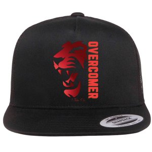 Christian Faith Overcomer Motivational Lion Of Judah Flat Bill Trucker Hat