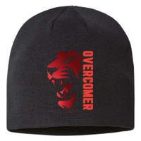 Christian Faith Overcomer Motivational Lion Of Judah Sustainable Beanie