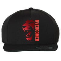 Christian Faith Overcomer Motivational Lion Of Judah Wool Snapback Cap