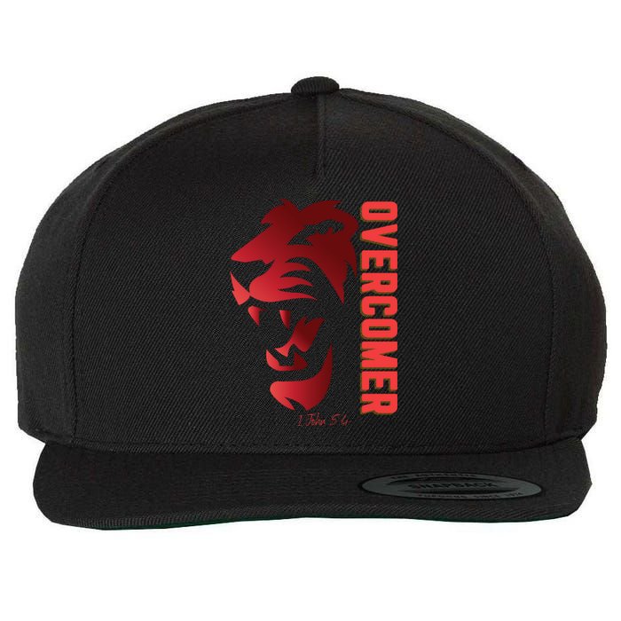 Christian Faith Overcomer Motivational Lion Of Judah Wool Snapback Cap