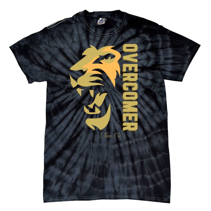 Christian Faith Overcomer Motivational Lion Of Judah Tie-Dye T-Shirt