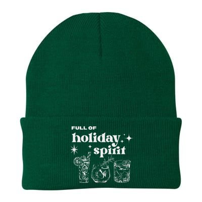 Christmas Full Of Holiday Spirit Cocktail Club Knit Cap Winter Beanie