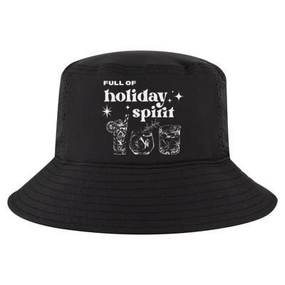 Christmas Full Of Holiday Spirit Cocktail Club Cool Comfort Performance Bucket Hat