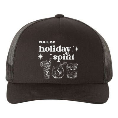 Christmas Full Of Holiday Spirit Cocktail Club Yupoong Adult 5-Panel Trucker Hat