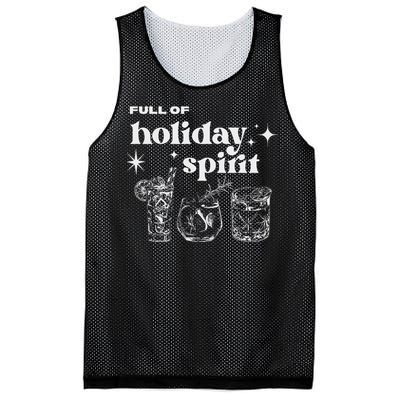 Christmas Full Of Holiday Spirit Cocktail Club Mesh Reversible Basketball Jersey Tank