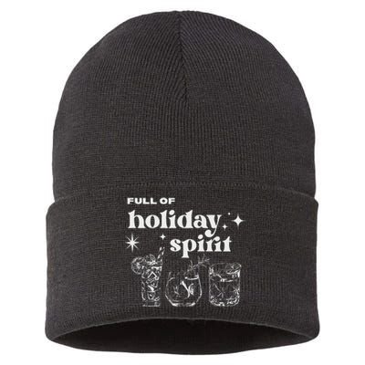 Christmas Full Of Holiday Spirit Cocktail Club Sustainable Knit Beanie