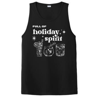 Christmas Full Of Holiday Spirit Cocktail Club PosiCharge Competitor Tank