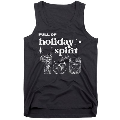 Christmas Full Of Holiday Spirit Cocktail Club Tank Top