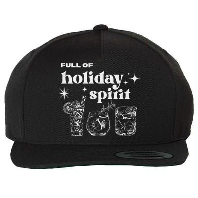 Christmas Full Of Holiday Spirit Cocktail Club Wool Snapback Cap