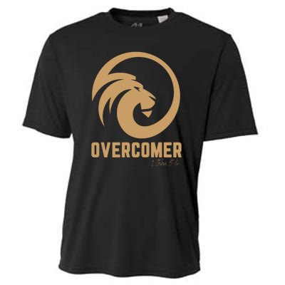 Christian Faith Overcomer Motivational Lion Of Judah Cooling Performance Crew T-Shirt