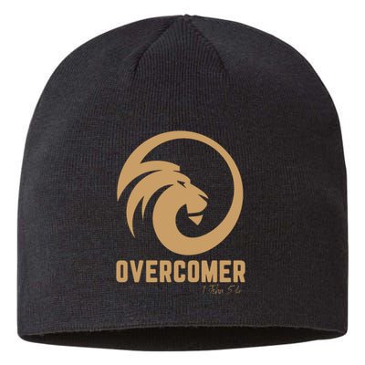 Christian Faith Overcomer Motivational Lion Of Judah Sustainable Beanie