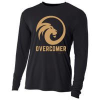 Christian Faith Overcomer Motivational Lion Of Judah Cooling Performance Long Sleeve Crew