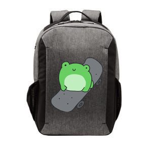 Cute Frog On Skateboard Kawaii Aesthetic Frog Vector Backpack