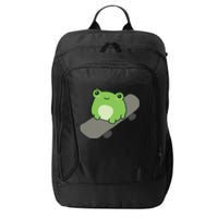 Cute Frog On Skateboard Kawaii Aesthetic Frog City Backpack