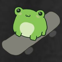 Cute Frog On Skateboard Kawaii Aesthetic Frog Beanie