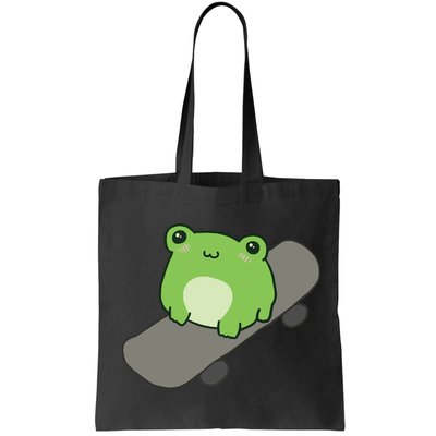 Cute Frog On Skateboard Kawaii Aesthetic Frog Bag