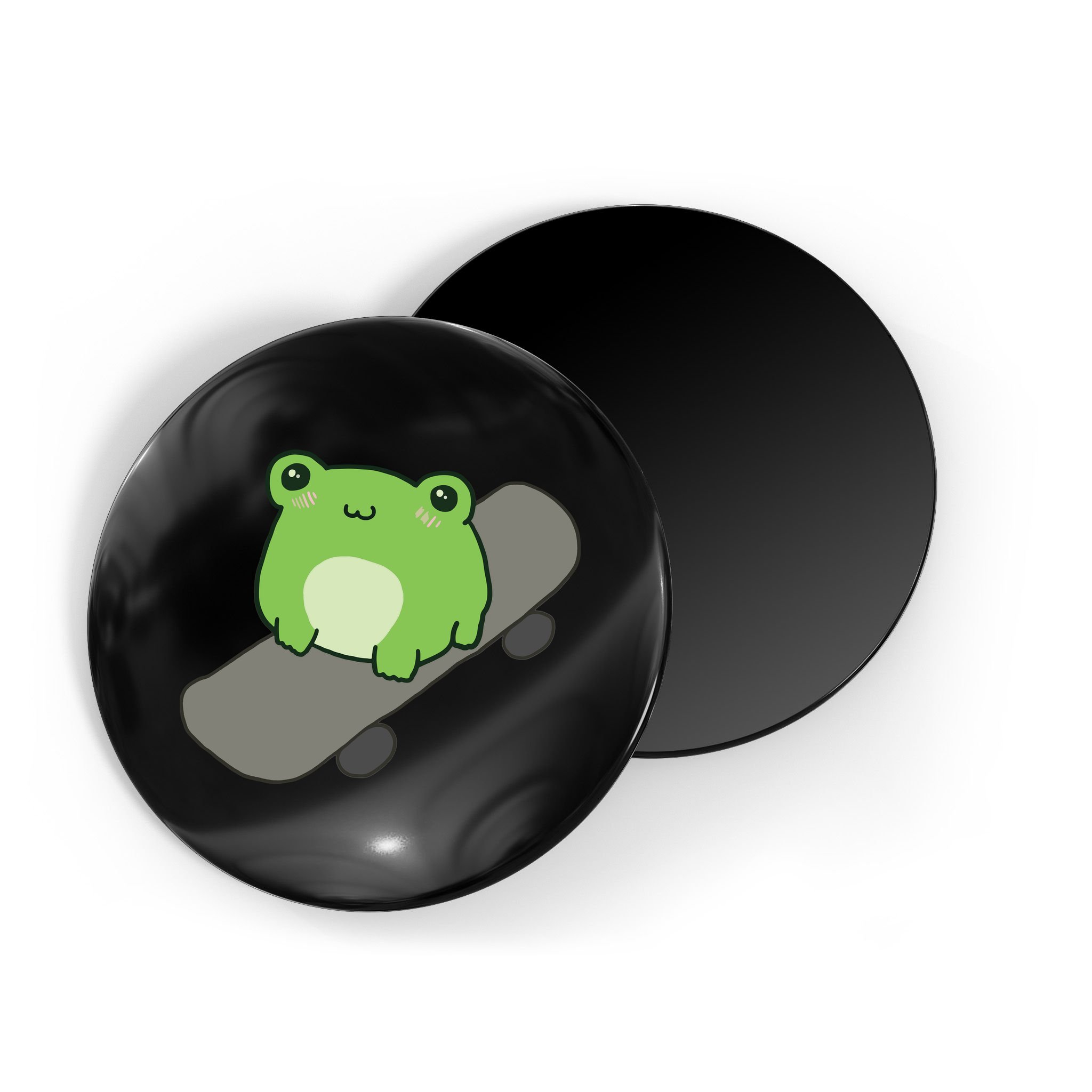 Cute Frog On Skateboard Kawaii Aesthetic Frog Magnet