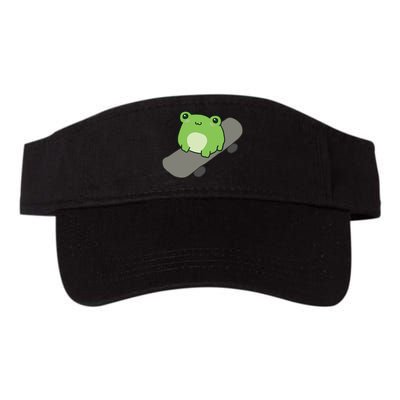 Cute Frog On Skateboard Kawaii Aesthetic Frog Visor