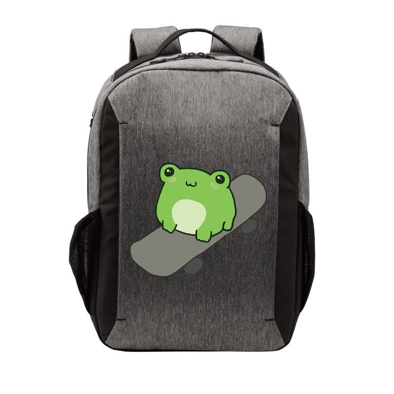Cute Frog On Skateboard Kawaii Aesthetic Frog Vector Backpack