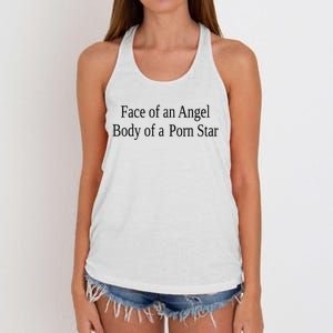 Cherrykitten Face Of An Angel Body Of A Porn Star Women's Knotted Racerback Tank