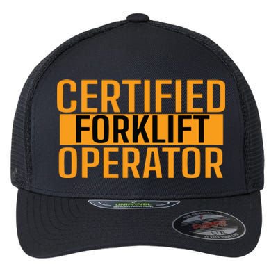 Certified Forklift Operator Forklift Driver Forklifting Men Flexfit Unipanel Trucker Cap