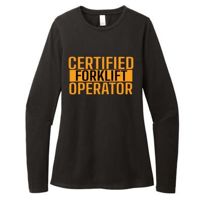 Certified Forklift Operator Forklift Driver Forklifting Men Womens CVC Long Sleeve Shirt