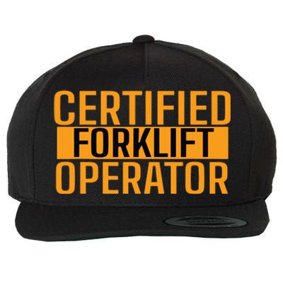 Certified Forklift Operator Forklift Driver Forklifting Men Wool Snapback Cap