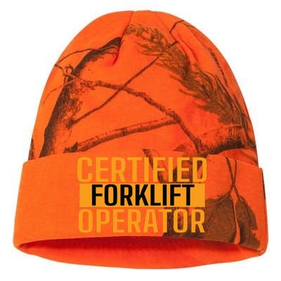 Certified Forklift Operator Forklift Driver Forklifting Men Kati Licensed 12" Camo Beanie