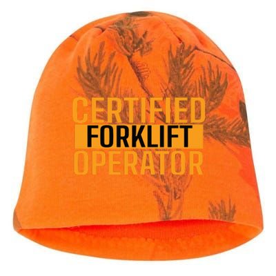 Certified Forklift Operator Forklift Driver Forklifting Men Kati - Camo Knit Beanie