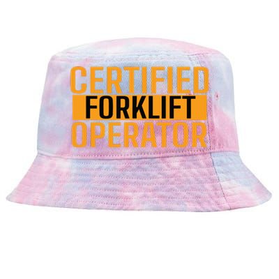 Certified Forklift Operator Forklift Driver Forklifting Men Tie-Dyed Bucket Hat