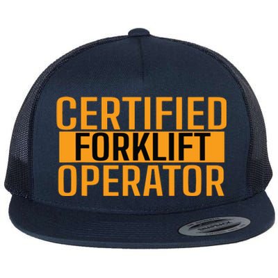 Certified Forklift Operator Forklift Driver Forklifting Men Flat Bill Trucker Hat