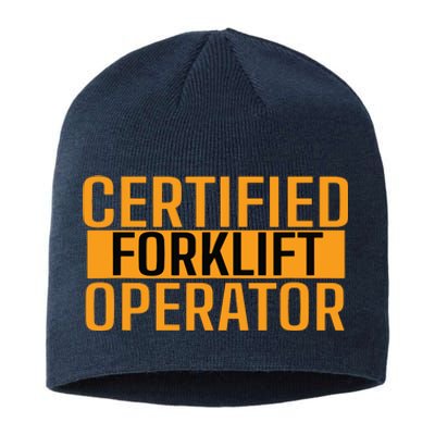 Certified Forklift Operator Forklift Driver Forklifting Men Sustainable Beanie