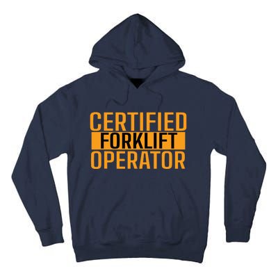 Certified Forklift Operator Forklift Driver Forklifting Men Tall Hoodie