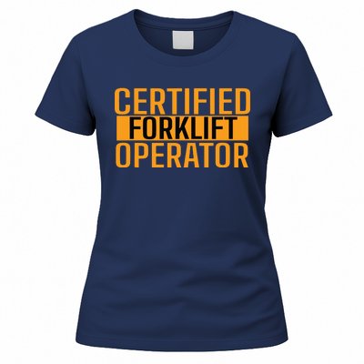 Certified Forklift Operator Forklift Driver Forklifting Men Women's T-Shirt