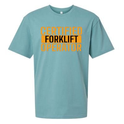 Certified Forklift Operator Forklift Driver Forklifting Men Sueded Cloud Jersey T-Shirt