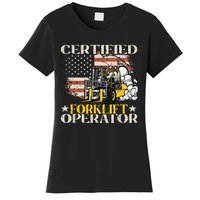 Certified Forklift Operator Forklift Driver Gift Women's T-Shirt