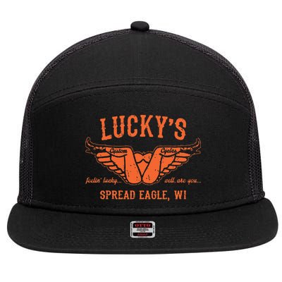 Cool Funny Offensive Motorcycle Biker Spread Eagle Gift 7 Panel Mesh Trucker Snapback Hat