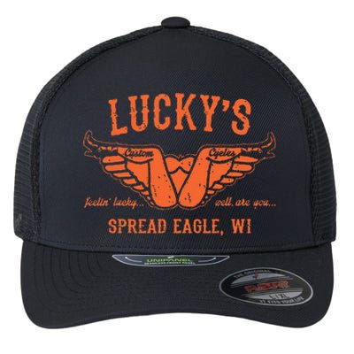 Cool Funny Offensive Motorcycle Biker Spread Eagle Gift Flexfit Unipanel Trucker Cap