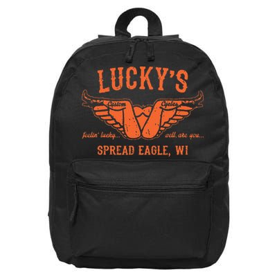 Cool Funny Offensive Motorcycle Biker Spread Eagle Gift 16 in Basic Backpack