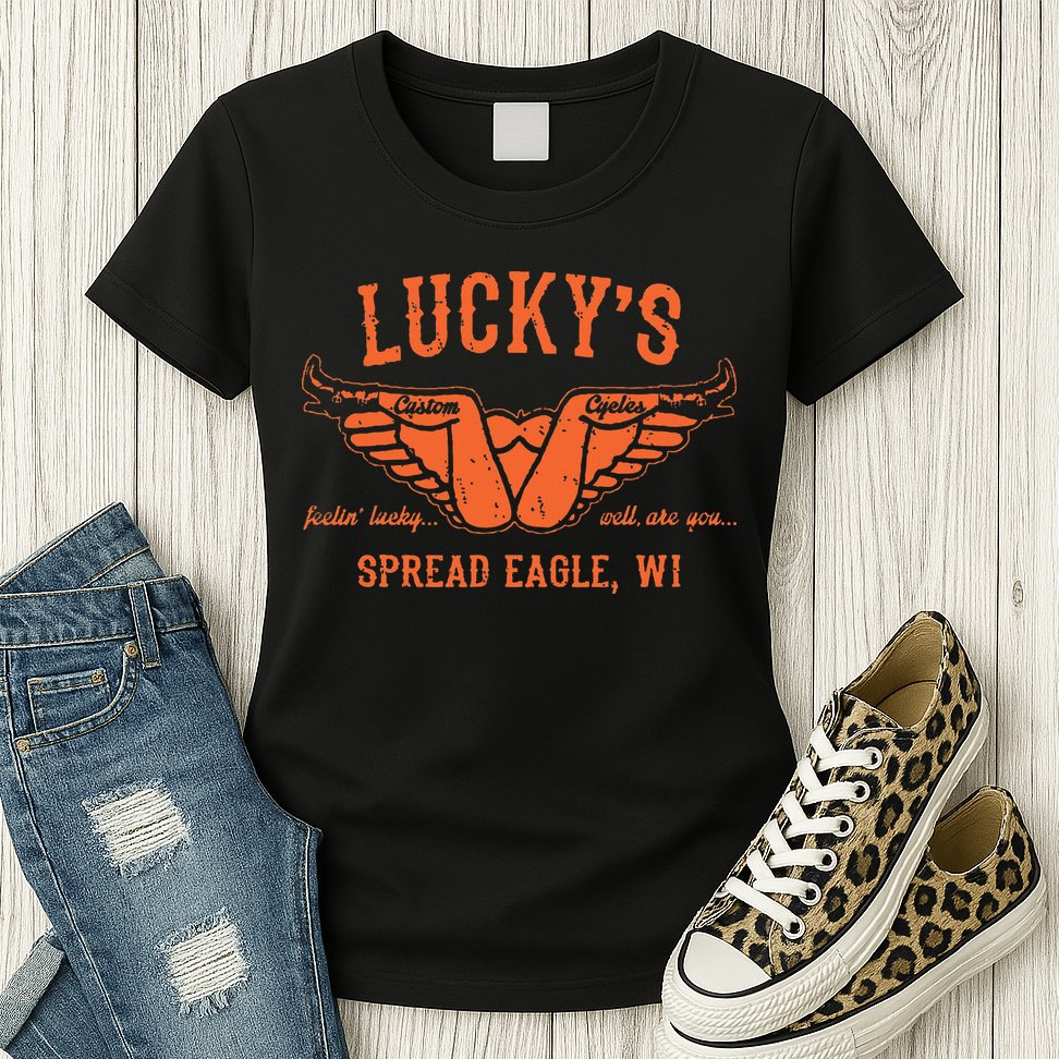 Cool Funny Offensive Motorcycle Biker Spread Eagle Gift Womens T-Shirt
