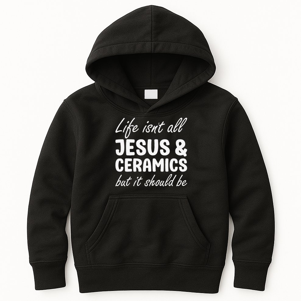 Ceramics for or Women I Love Ceramics and Jesus Kids Hoodie