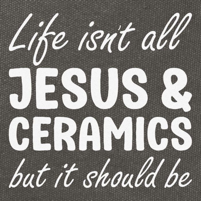 Ceramics for or Women I Love Ceramics and Jesus Cotton Canvas Backpack
