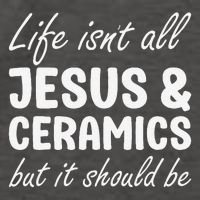 Ceramics for or Women I Love Ceramics and Jesus Vector Backpack