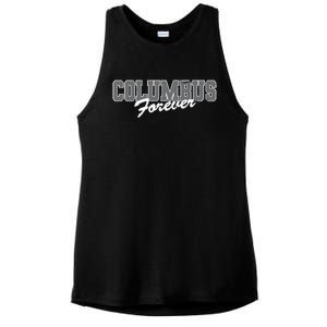 Columbus Forever Ohio Patriotic Oh Patriotism Resident Ladies PosiCharge Tri-Blend Wicking Tank