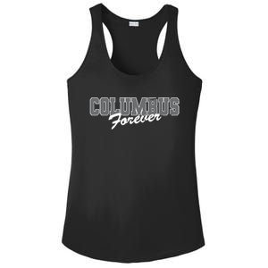 Columbus Forever Ohio Patriotic Oh Patriotism Resident Ladies PosiCharge Competitor Racerback Tank