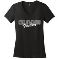 Columbus Forever Ohio Patriotic Oh Patriotism Resident Women's V-Neck T-Shirt