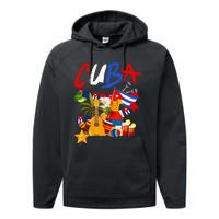 Cuban Flag Outfit Ideas Hispanic Cuba Flag Performance Fleece Hoodie