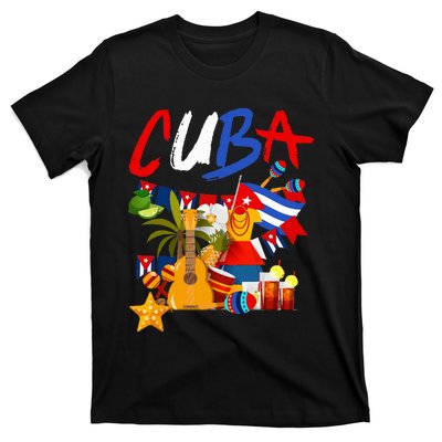 Cuban Flag Outfit Ideas Hispanic Cuba Flag T-Shirt