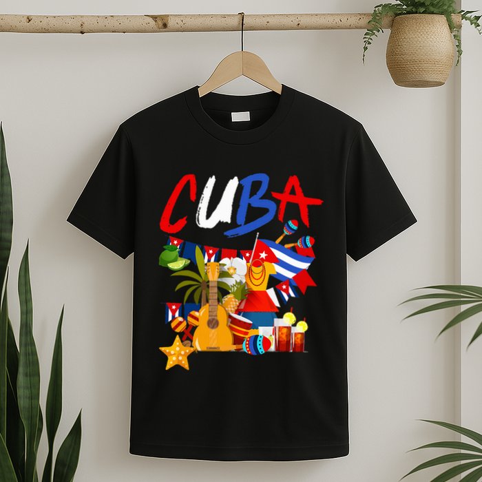 Cuban Flag Outfit Ideas Hispanic Cuba Flag T-Shirt